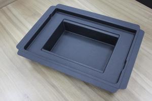 China Pulp Molded Paper Packaging Moulded Pulp Containers With Living Hinge Clean Edge factory