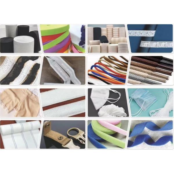 Non Elastic And Elastic Flat Tape Weaving Machine High Speed Auto Crochet Machine