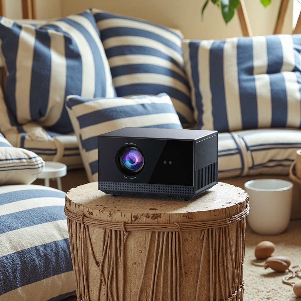 China H1 Dark Gray Full HD Dust Free Home Cinema Projector Full Sealed Auto Focus Android Smart Projector on sale