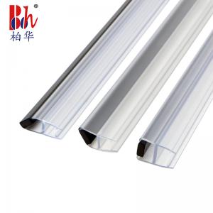 China Good resilience Shower Door Magnetic Strip PVC Waterproof Seals For 8mm Glass factory