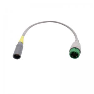 China Comen 12 Pin Spo2 Adapter Cable Spo2 Sensor Extension Wire Grey Color on sale