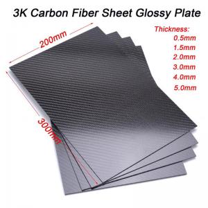 China High Strength Durable Glossy Carbon Fiber Plate Twill Weave factory