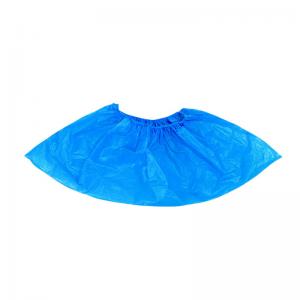 China PE CPE Plastic Disposable Shoe Covers Boot Protector Waterproof Anti - Skidding factory