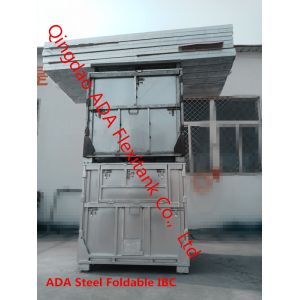 China Galvanized Reusable 1000 Liters Foldable IBC Tank factory