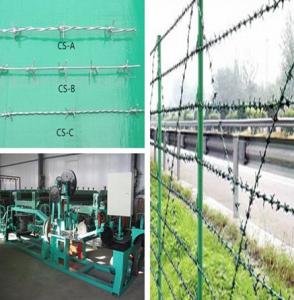China Automatic Barbed Wire Making Machine 1.6mm 2.8mm Double / Single Twist factory