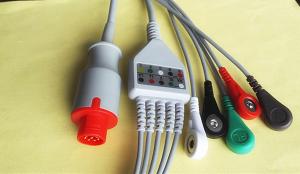China Medical Bionet ECG Cable Snap Patient Monitor EKG Cable IEC Standard on sale