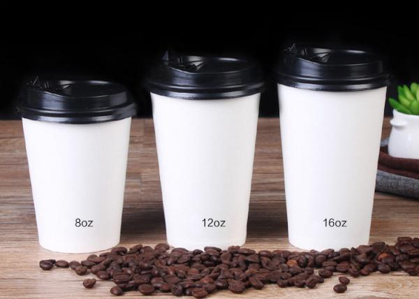 China Insulated Recycled Paper Coffee Cups With Food Grade Polyethylene Lamination factory