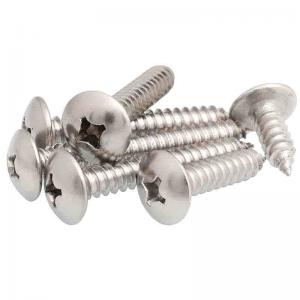 China Stainless Steel Right Hand Self Tapping Screws Zinc Plated Finish factory
