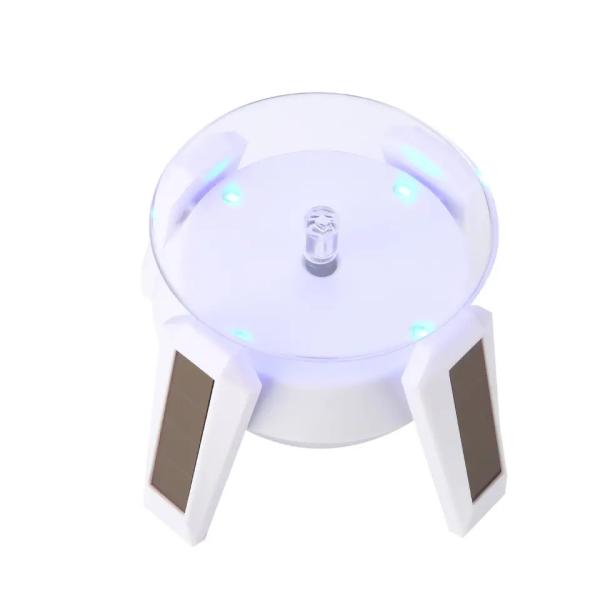 Energy Saving Led Light Solar Display Stand With 360 Degree Rotation