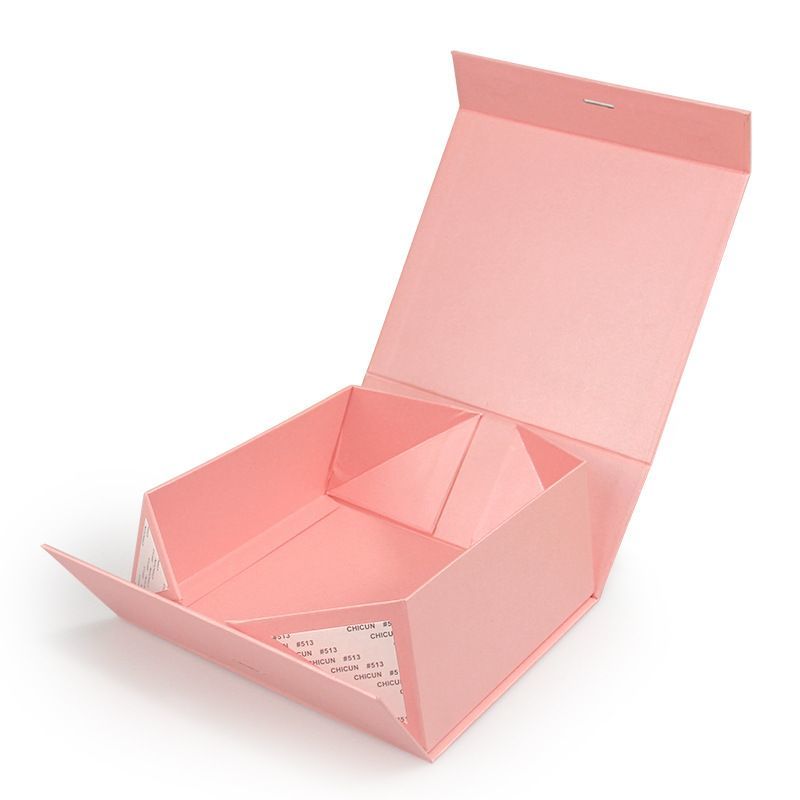 Solid Color Magnetic Packaging Box Matt Laminated Foldable Rigid Cardboard Gift Box