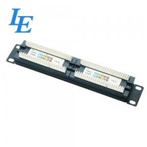 China Cat6 24 Port Network Patch Panel RJ45 Ethernet Network Rackmount factory
