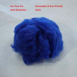 China 65mm Faux Fur PSF Polyester Staple Fiber Anti Distortion factory