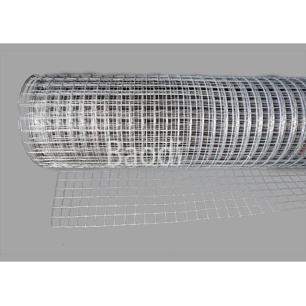 Zinc Coated Iron Welded Wire Netting Square Mesh Hole Packed In Roll