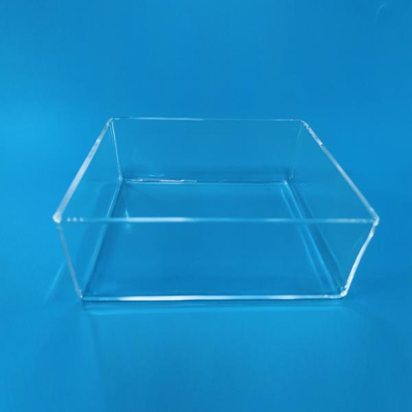 Custom Made Quartz Glass Rectangular Container Used As Plasma Reactors With Corrosive Liquids