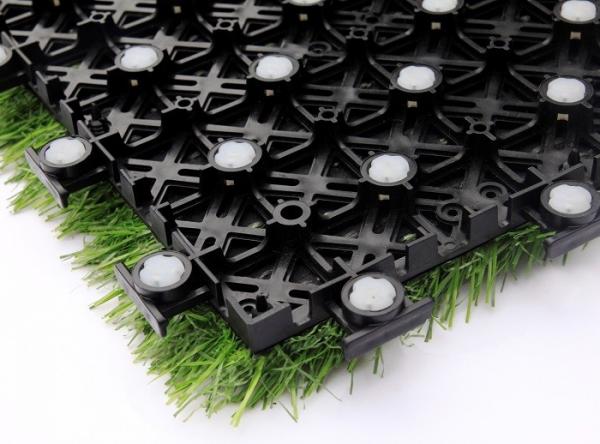 China Anti Skid Interlocking Sports Flooring With Artificial Grass For Outdoor Sports factory