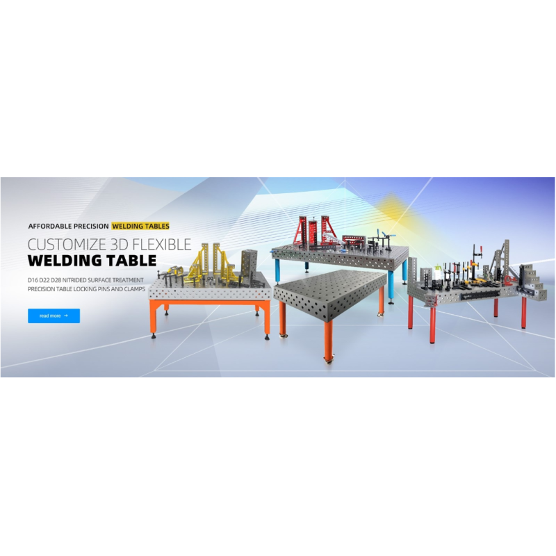 25mm Thick 2D welding table 2400×1200mm D28 Welding Workbench