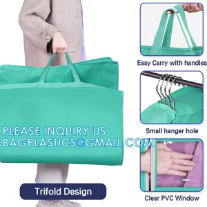 China Carry On Garment Bag For Business Travel Canvas Leather Men Suit Cover, Non Woven Dust Cover Bags factory