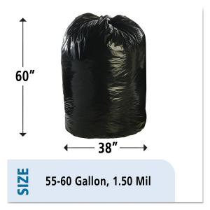 China 1.5mil Plastic Recyclable Garbage Bags Compostable Cornstarch Material factory