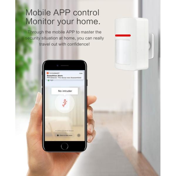 10M Alexa Human Motion Detection Sensor 95% RH Smart Alarm Sensor