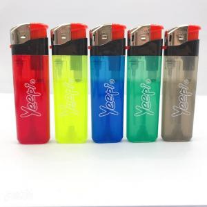 China Colorful Plastic Cigarette Box with Refillable Electric Gas Lighter 1 Piece Min.Order on sale
