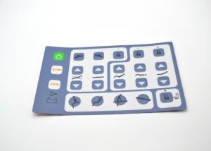 China Custom Tactile Embossed Button Membrane Switch Panel 180mmx110mm Size factory