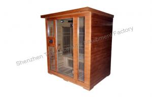 China Hemlock Far Infrared Sauna Cabin , 2 Person Infra-Red Heat Infrared Sauna Room on sale