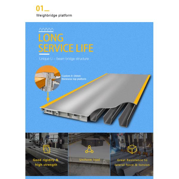 Chinese Weighbridge Manufacturer OIML Approval Digital 3*18M 100T Truck Scale