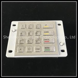 China Weather Resistant Waterproof Keypad Sus 304 Stainless Steel With Rubber Buttons factory