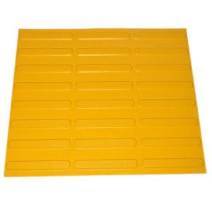 China Yellow Large Rubber Mats Blind Guide Mats Tactile Paving With Textured Ground Surface Indicators Found At Roads on sale