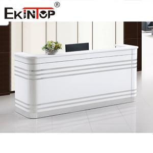 China Multifunctional L Shaped Reception Desk , Reception Computer Table OEM ODM factory