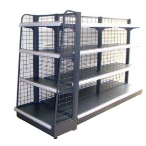 China Commercial Wire Rack Storage Shelves , Metal Wire Shelving 0.8mm Top Cover factory