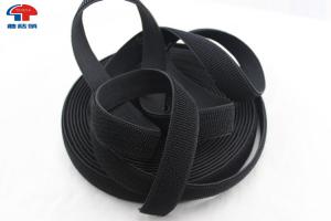 China 1 Inch Elasticated  Straps / Elastic Webbing Straps Unnapped Hook Loop Tape on sale