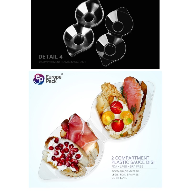 Food grade container disposable special shape hard plastic plates