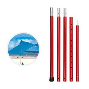 China Aluminium Alloy Foldable Tent Poles 19mm With Rubber factory