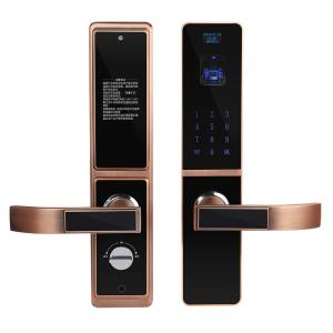China Bilateral Optical Finger Vein Recognition Highly Secured Biometric Smart Door Lock factory