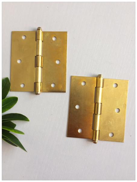 China High Performance Bronze Metal Door Hinges Long Durability Easy Fix factory