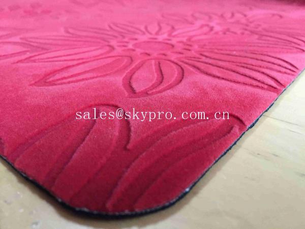 China Contemporary Excellent Flexibility Cool Pink Yoga Mats With Printing / Stamping Logo factory