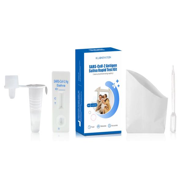 15 Min Antigen Saliva Rapid Test Kit Single Packing Self Testing For SARS CoV 2