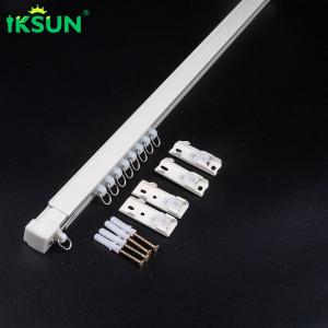 China Telescopic Wall Mounted Curtain Rail , Aluminum Curtain Track System 4.5m Length on sale