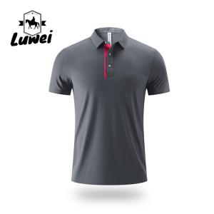 China Men Polo Sport T Shirt Embroidered Logo Business Short Sleeve factory