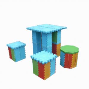 China Colorful Plastic Folding Stool With Storage Box , PP Foldable Step Stool factory