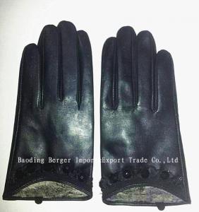 China ladies fashion leather gloves factory
