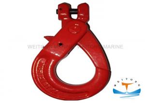 China Powder Plastified Rigging Lifting Equipment G80 Clevis Self Locking Hooks on sale