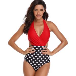 China Breathable Womens 1 Piece Swimsuit Female Beach Wear Swimming Suit 25/23 factory