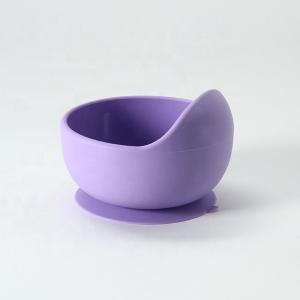 China Multi Colors Durable Silicone Bowl Set Soft Flexible For Baby Feeding factory