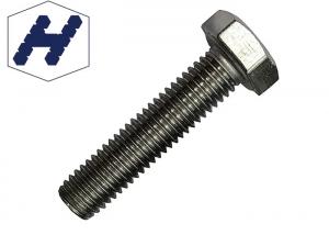 China OEM/ODM Threaded Stud Bolt Black Color Stainless Steel Hex Head Bolts factory