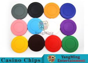 China Roulette Dedicated / Solid Color ABS Poker Chips Can Be Custom or Print Logo factory