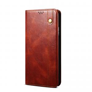 China Exquisite Iphone Genuine Leather Case Dirtproof Luxury Wallet Phone Case on sale