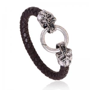 China Best selling top grade personalized braided pu bracelets manufacturer factory