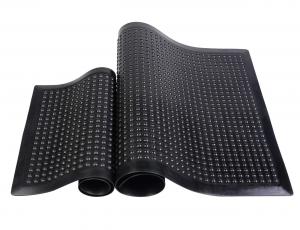 China Antistatic 3 Layers Anti Fatigue Mat , Conductive PVC Black Yellow ESD Floor Mat factory